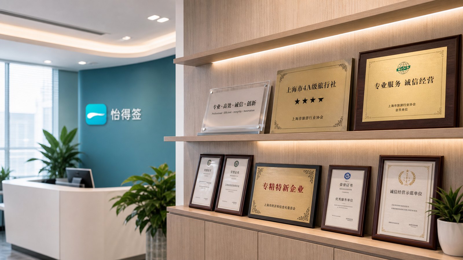 上海海行国际旅行社企业资质展示